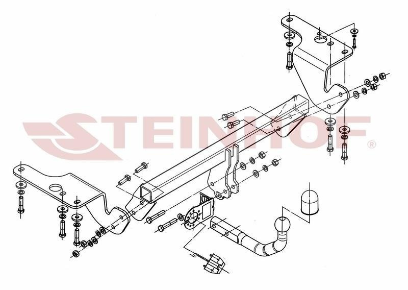 Hak holowniczy Steinhof Toyota Avensis T27 Kombi 2009-2018