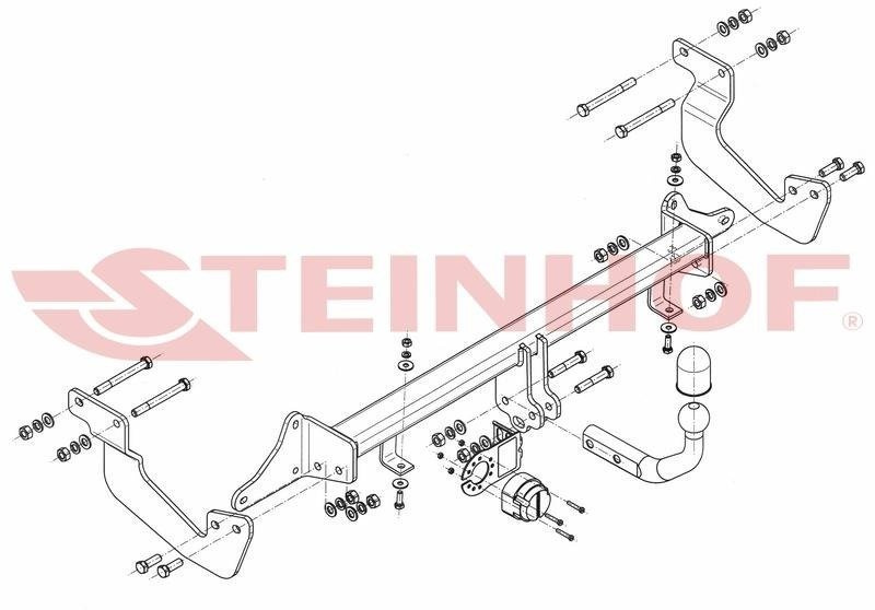 Hak holowniczy Steinhof Ford Transit Courier 2014-