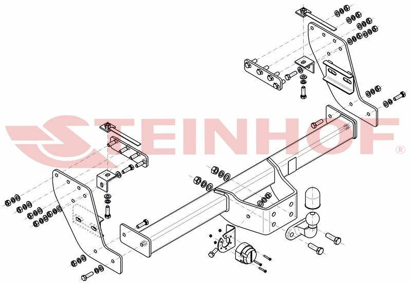 Hak holowniczy Steinhof MITSUBISHI L200 2015-
