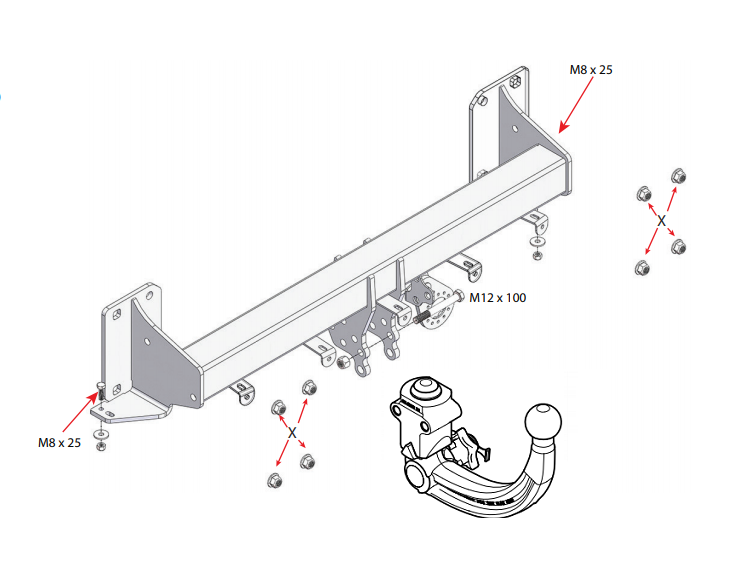 Hak holowniczy Westfalia BMW X7 G07 2019-