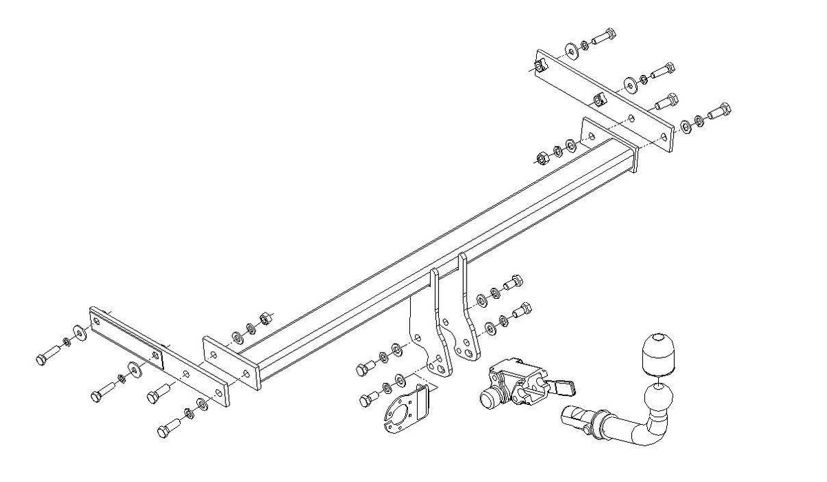 Hak holowniczy Autohak Volkswagen Fox 2005-2011