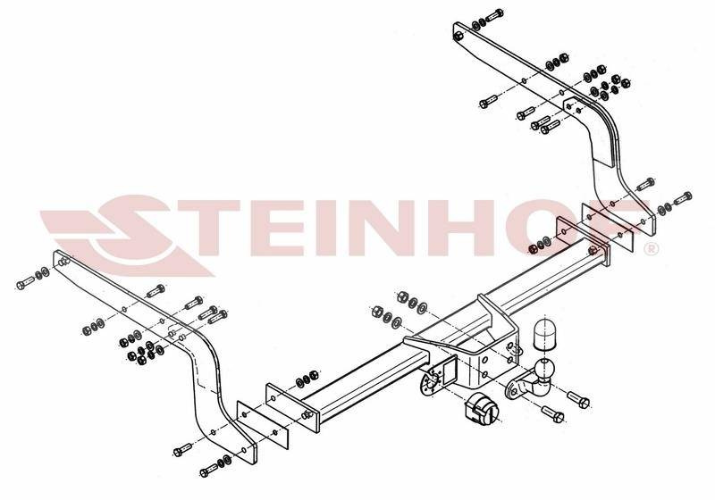 Hak holowniczy Steinhof Nissan NP300 2008-