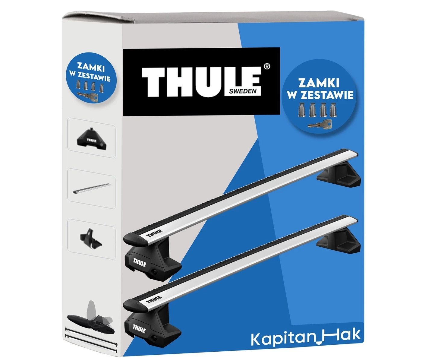 Bagażnik dachowy | Belki | Thule Skoda Rapid Liftback 2013- + KapitanHak
