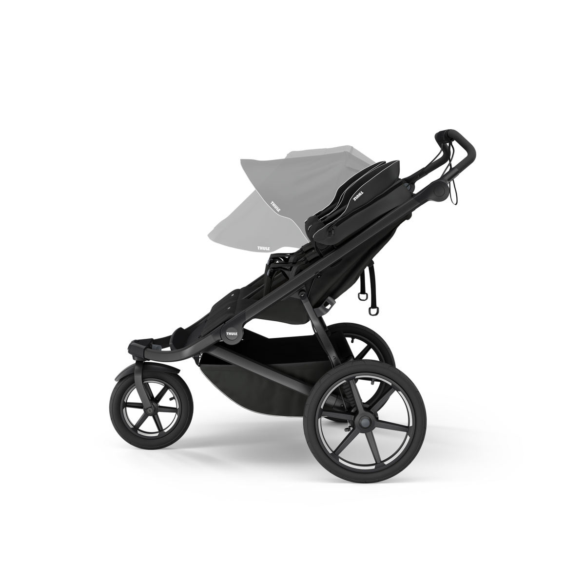 Thule Urban Glide 3 double black Wózek z klamrą magnetyczną 10101998