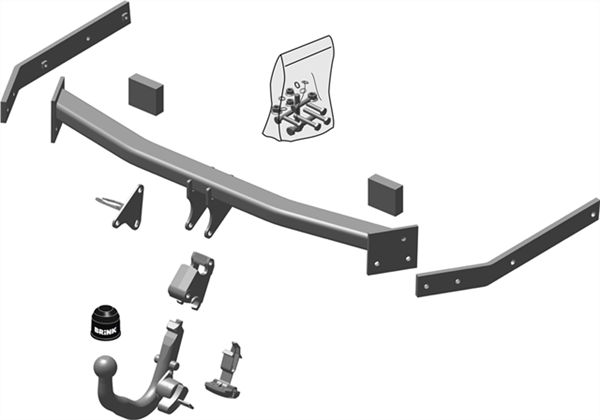 Hak holowniczy Brink VW Jetta V 2005-2010