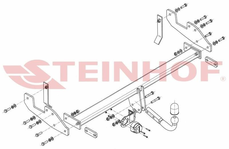 Hak holowniczy Steinhof Toyota Hilux VII 2005-2010