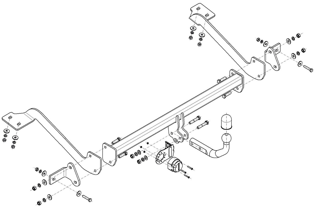 Hak holowniczy Steinhof C-059 Fiat Doblo 2022-