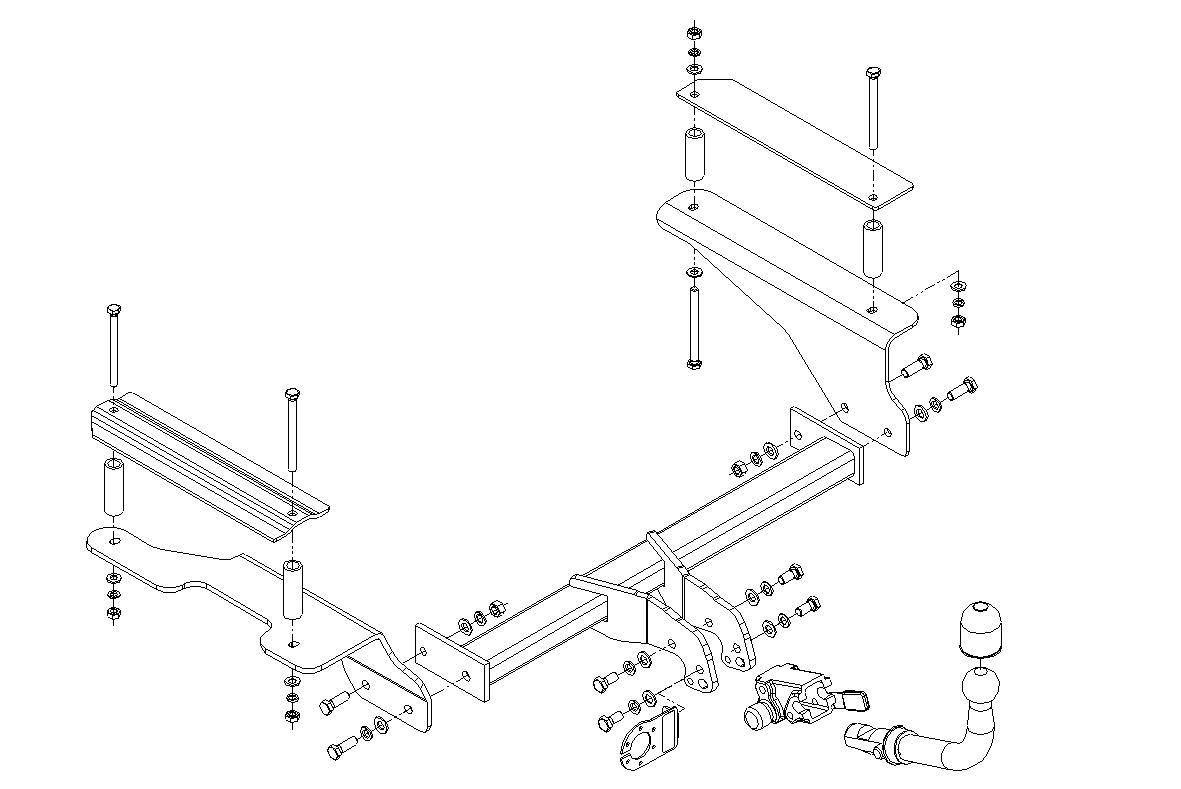 Hak holowniczy Autohak Chevrolet Aveo Sedan 2006-2011