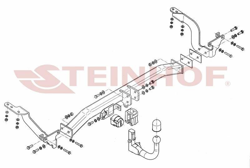 Hak holowniczy Steinhof Peugeot 5008 I 2009-2017