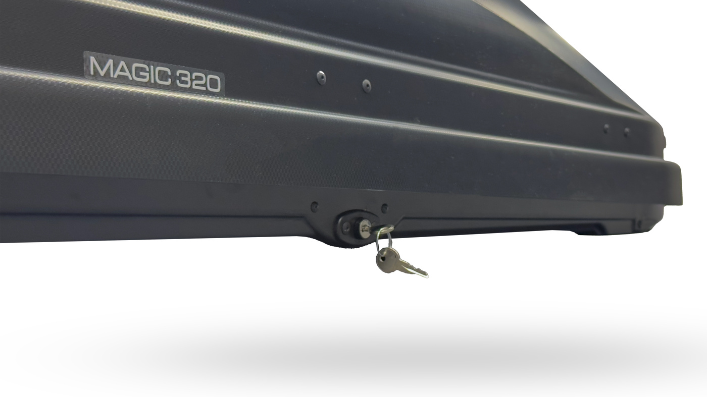 Bagażnik dachowy Box Hakr Magic 320 | Karbon