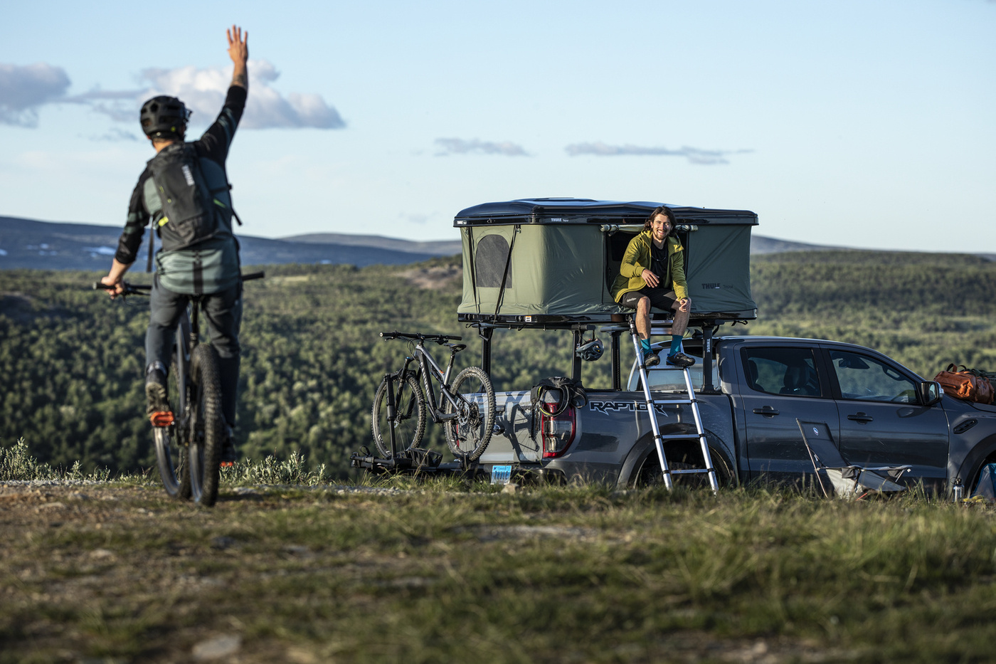 THULE BASIN 901017 | Namiot dachowy z twardą powłoką