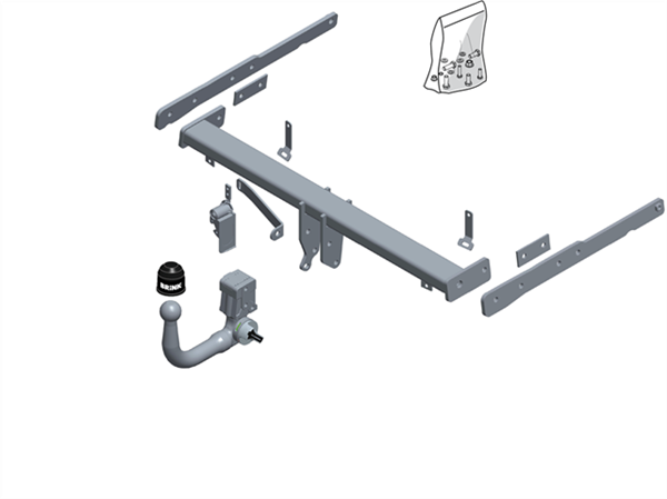 Hak holowniczy Brink 609000