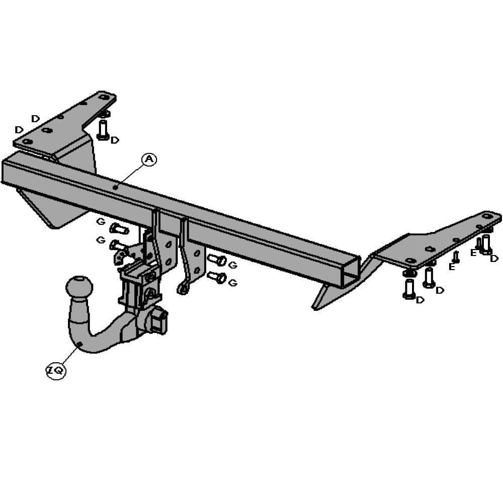 Hak holowniczy Witter Toyota Avensis T27 2009-