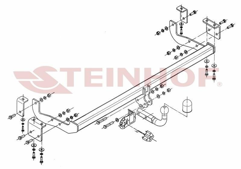 Hak holowniczy Steinhof Renault Kangoo II 2008-04.2013