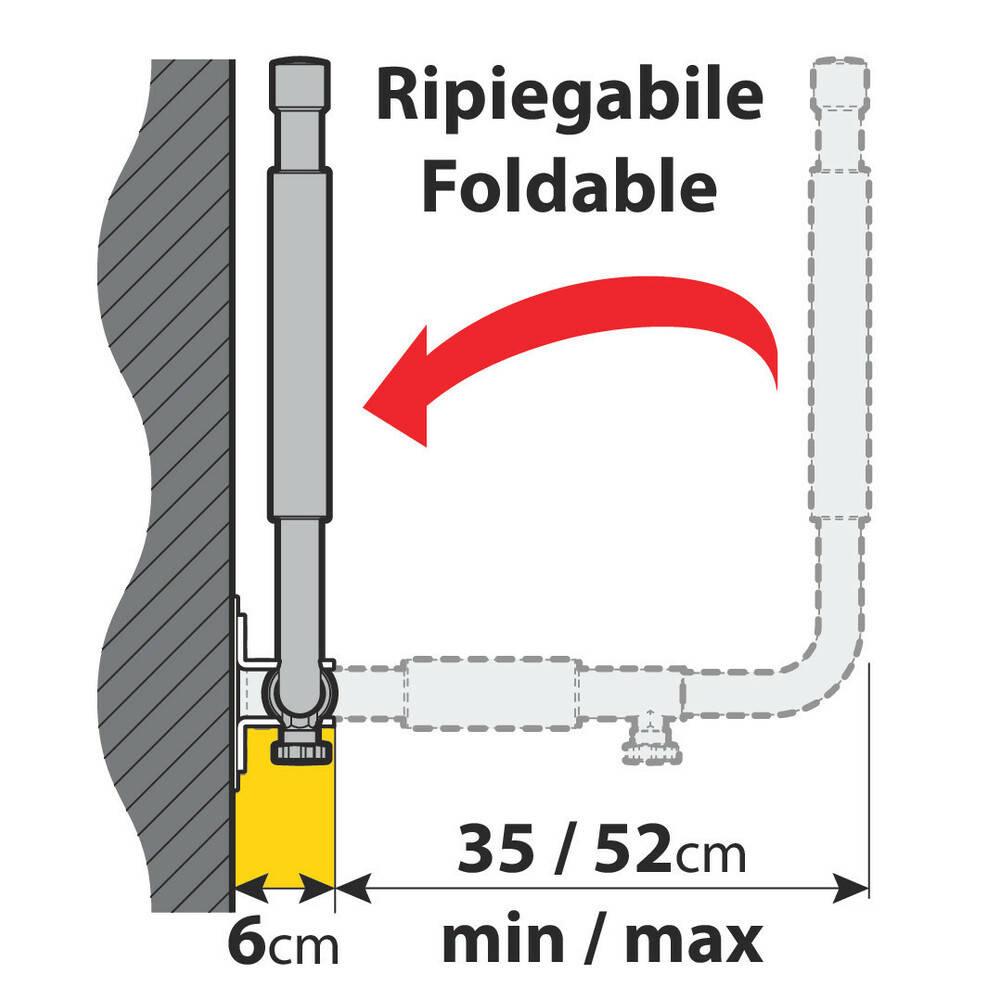 Nordrive Wieszak ścienny na box N60050 - Kątowy
