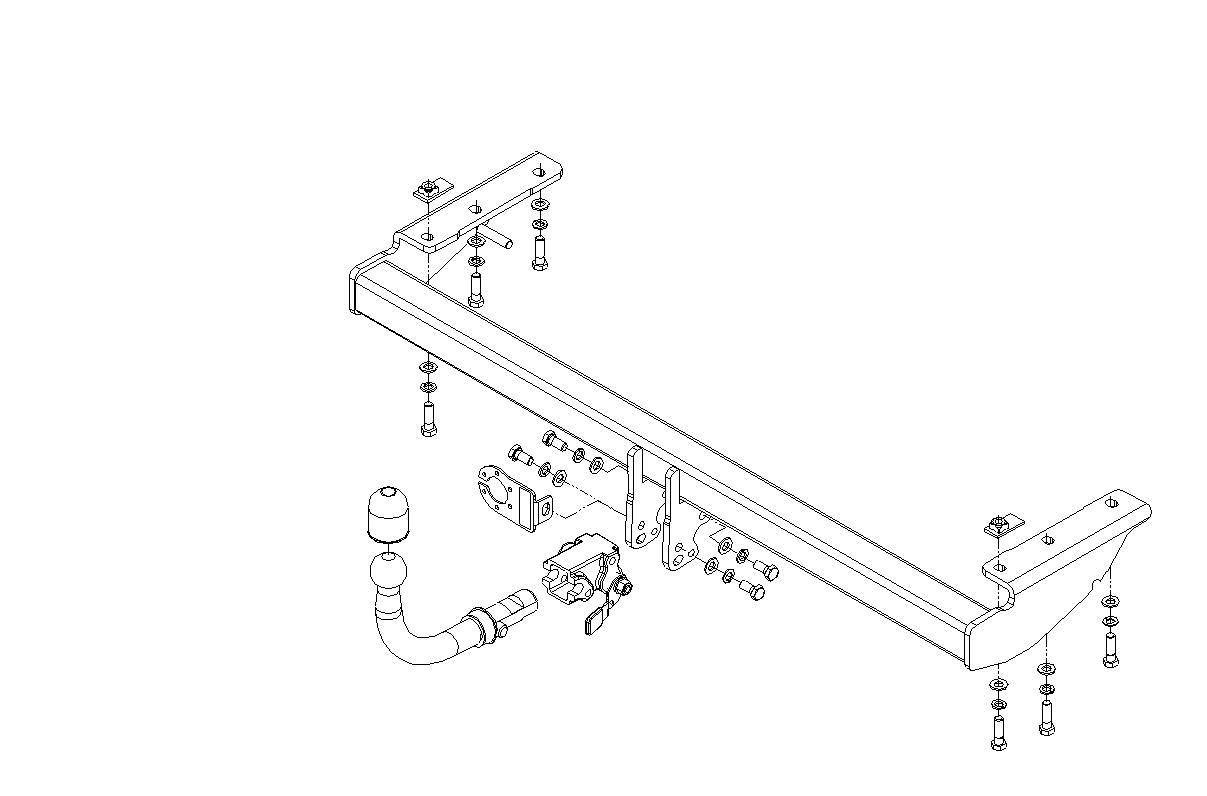 Hak holowniczy Autohak Volvo S80 I 1998-2006