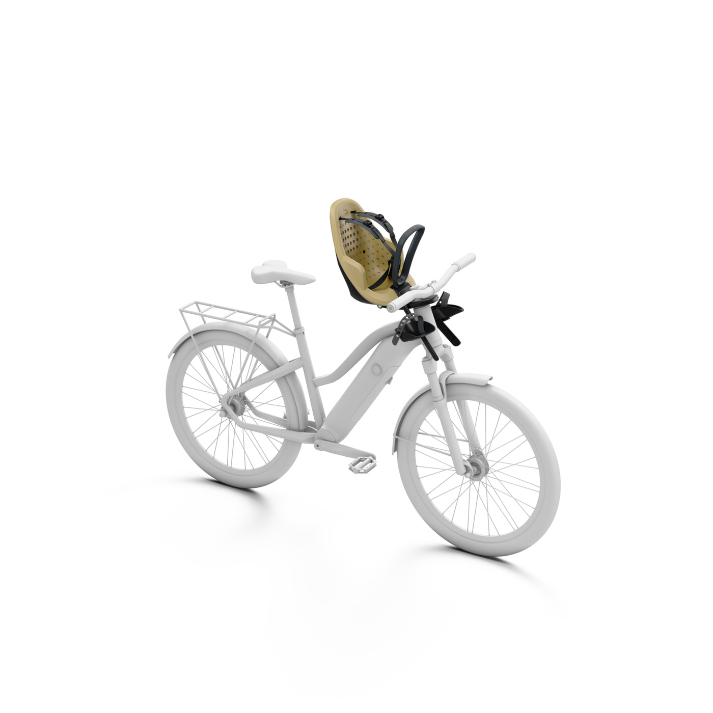 Fotelik rowerowy mocowany z przodu roweru | Thule Yepp 2 Mini- Front Mount | Fennel Tan 12021153