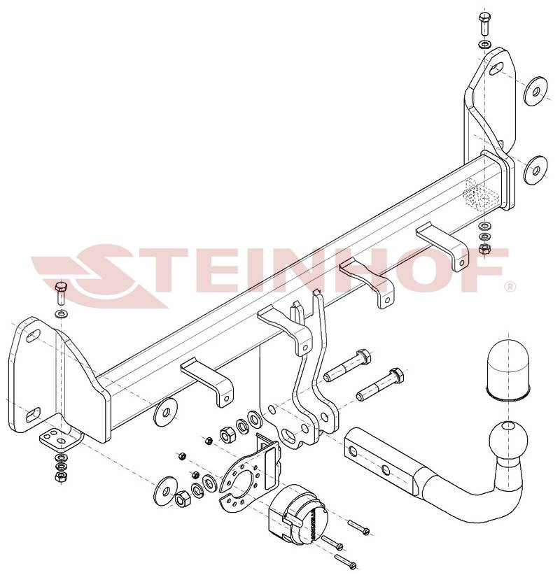 Hak holowniczy Steinhof BMW X4 G02 2018-