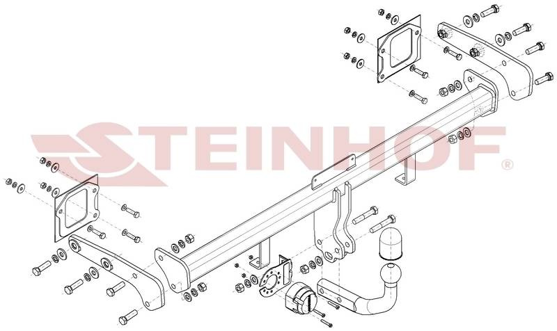 Hak holowniczy Steinhof Hyundai Bayon 2021-