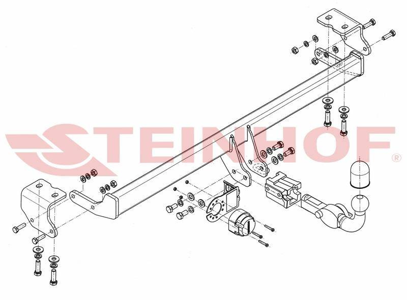 Hak holowniczy Steinhof Toyota Auris Hybrid 2013-
