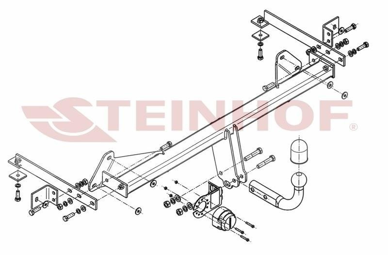 Hak holowniczy Steinhof FIAT 500L 09.2012-07.2017