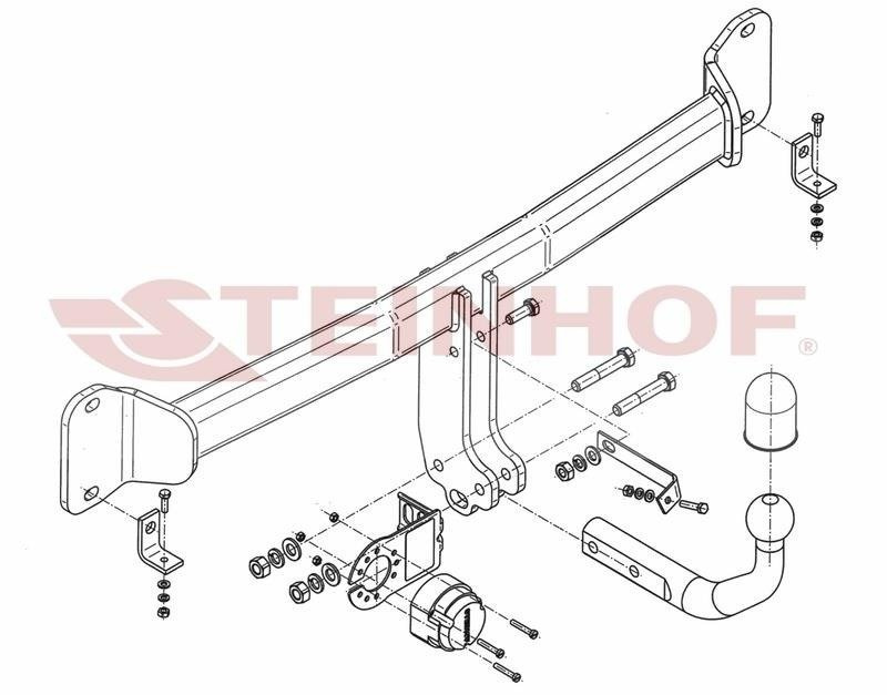 Hak holowniczy Steinhof BMW Seria 5 Touring F11 2010-2017