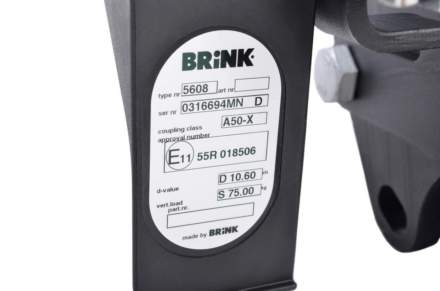 Hak holowniczy Brink 560800