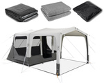 Nadmuchiwany namiot kempingowy dla 2 osób | Dometic Santorini FTK 2x4 TC |  + Podłoga / Dywan / Sypialnia
