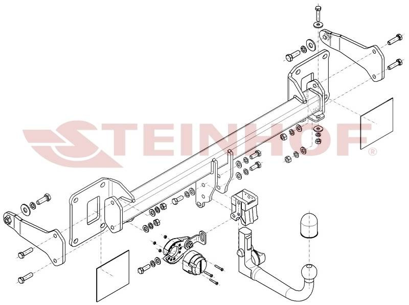 Hak holowniczy Steinhof Mercedes GLE W167 2018-