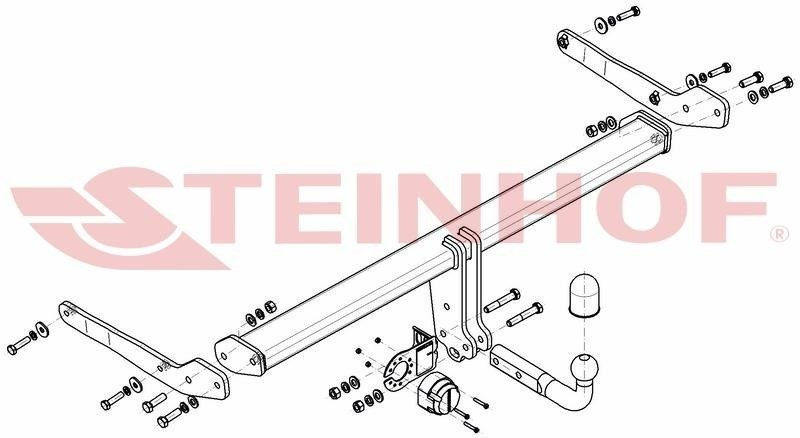 Hak holowniczy Steinhof Volkswagen Tiguan II (AD1) 2016-