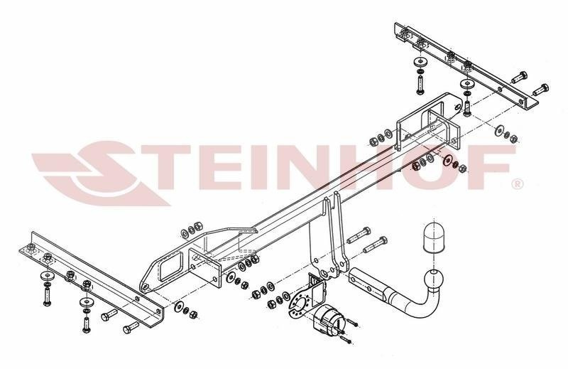 Hak holowniczy Steinhof Saab 9-5 II (YS3G) 2010-2012