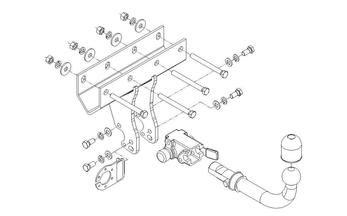 Hak holowniczy Autohak Jeep Wrangler 2007-2018