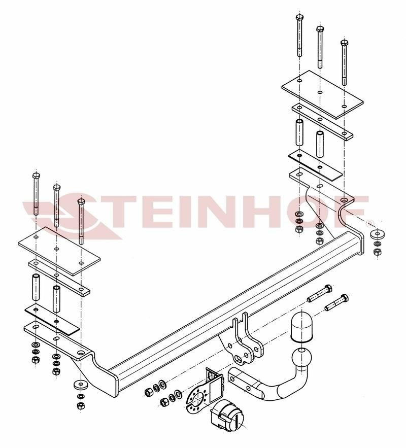 Hak holowniczy Steinhof Chevrolet Nubira Sedan 2004-2006