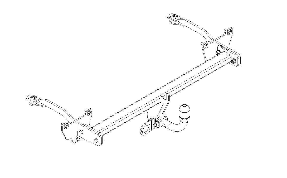 Hak holowniczy Autohak Fiat Doblo 01.2010-