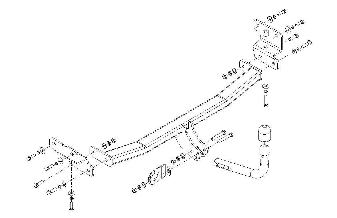 Hak holowniczy Autohak J57U