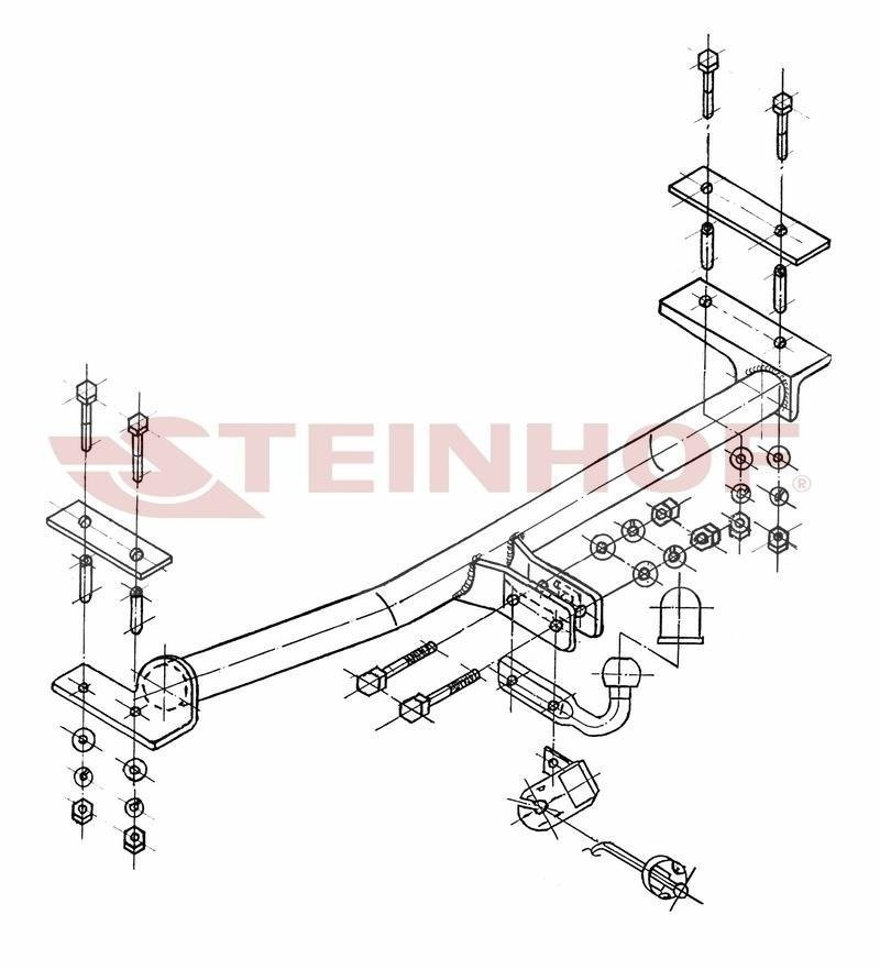 Hak holowniczy Steinhof Opel Kadett (E) Hatchback 1984-1991