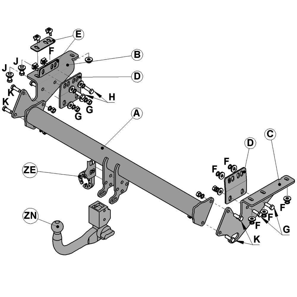 Hak holowniczy Witter Nissan X-trail T32 2014- 