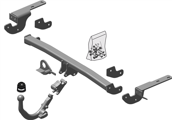 Hak holowniczy wypinany Brink Citroen C4 2004-2013