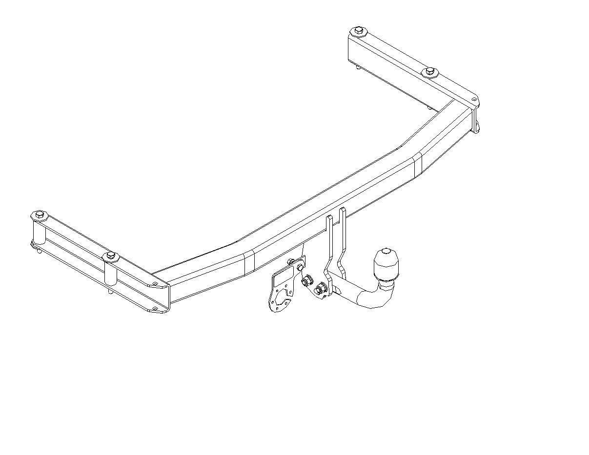 Hak holowniczy Autohak AUdi A4 B7 Kombi 10.2004-03.2008