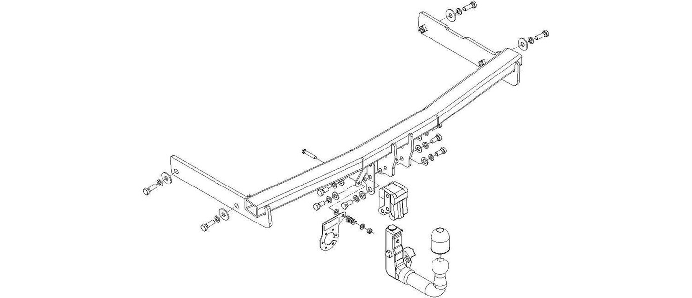 Hak holowniczy Autohak VW Passat B7 10.2010-10.2014