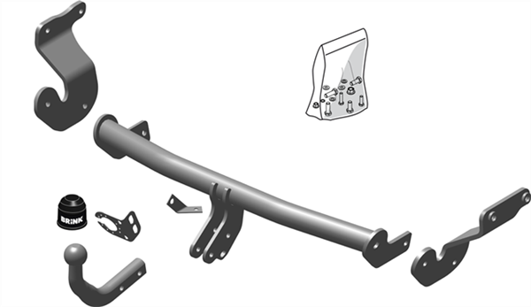 Hak holowniczy Brink Hyundai i40 Sedan 2011-