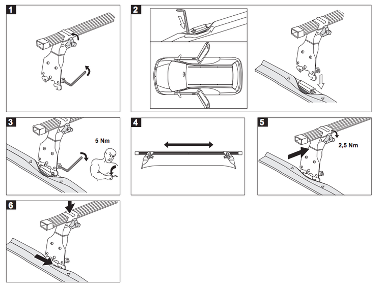 Bagażnik dachowy Mont Blanc Seat Alhambra I 1996-2010 (bez relingów)