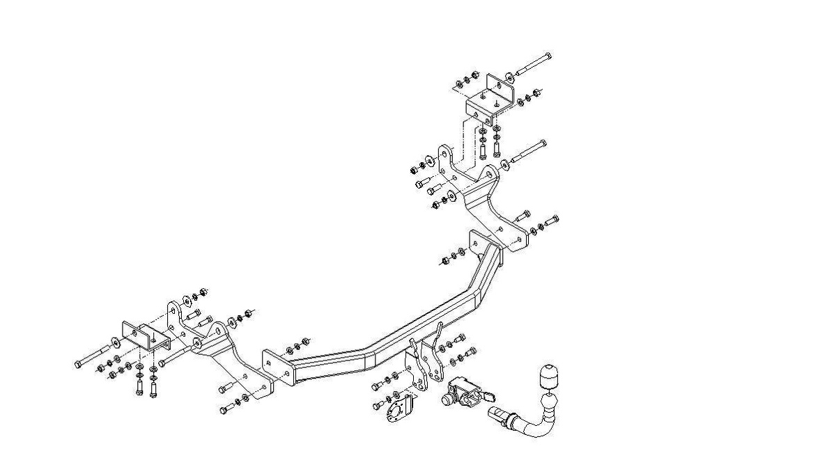 Hak holowniczy Hyundai H1/ H300/ H1 Starex 2008-