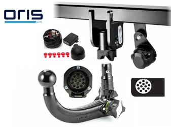 Wypinany pionowo hak holowniczy ORIS Audi Q7 2006-2015 + Moduł 13PIN