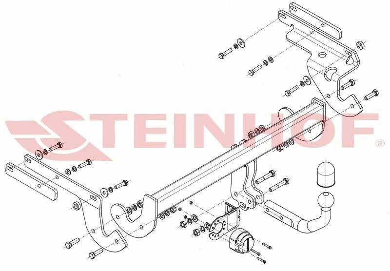 Hak holowniczy Steinhof Toyota Yaris III FL 2014-2020