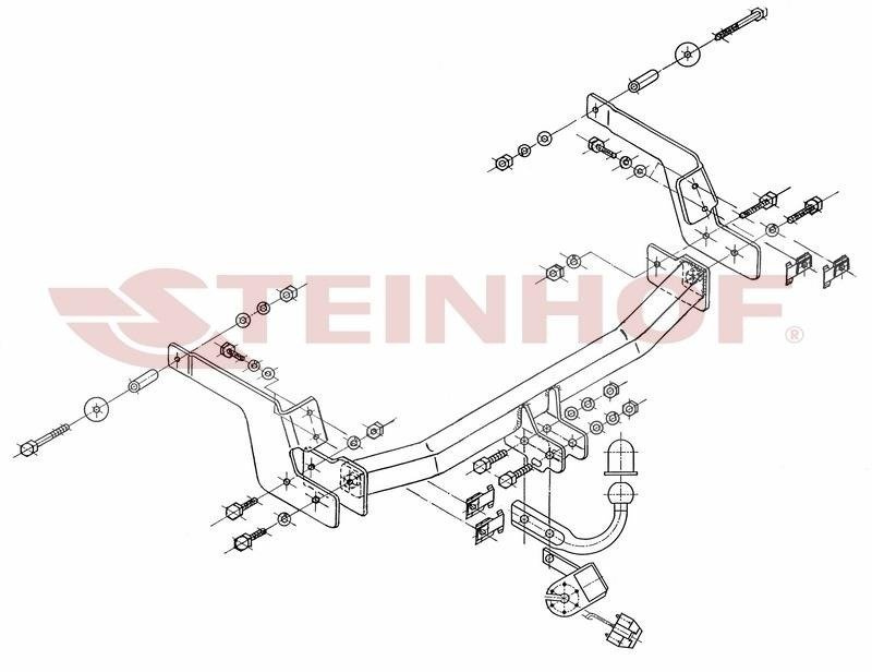 Hak holowniczy Steinhof Renault Laguna II Hatchback 2001-2007