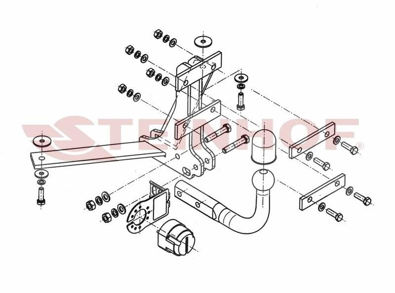 Hak holowniczy Steinhof Saab 9-3 II YS3F Sedan 2002-2011