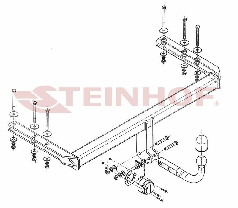 Hak holowniczy Steinhof VW Passat B5 / B5 FL Kombi 4Motion 97-05