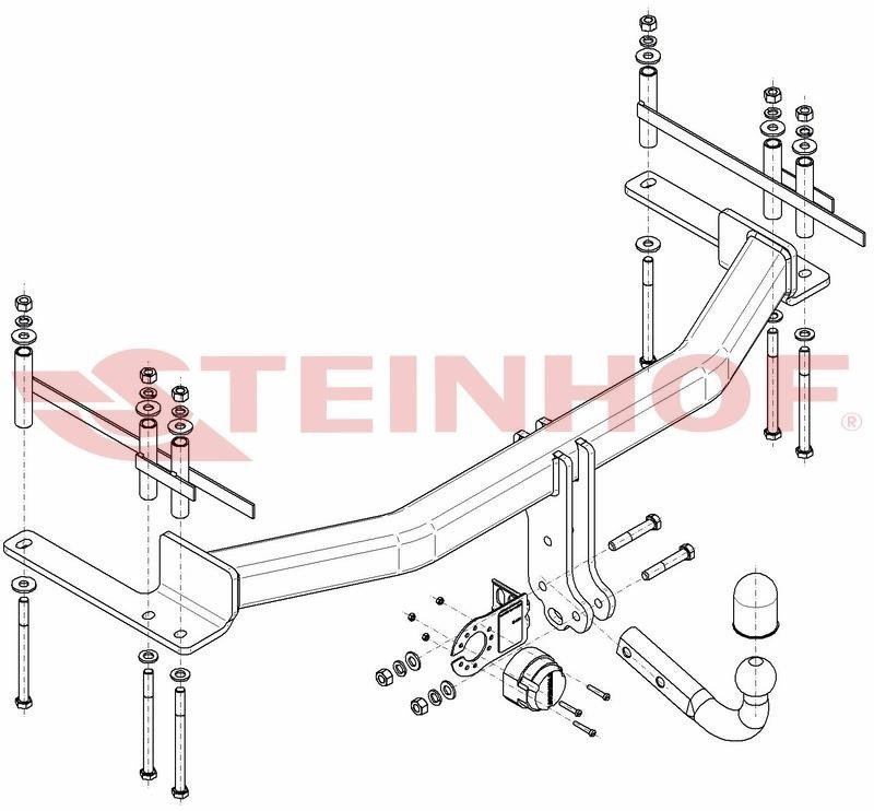 Hak holowniczy Steinhof SsangYong Rexton II Y400 2017-