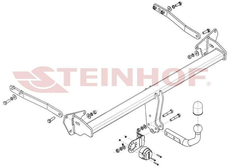 Hak holowniczy Steinhof Peugeot 508 II liftback 2018-